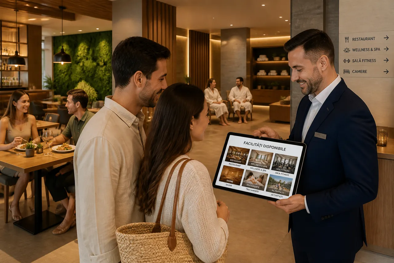 servicii hoteliere și facilități pentru o experiență turistică completă