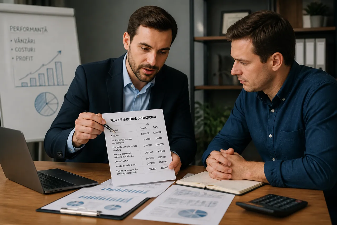 cash-flow operațional folosit pentru stabilirea prețului unei afaceri