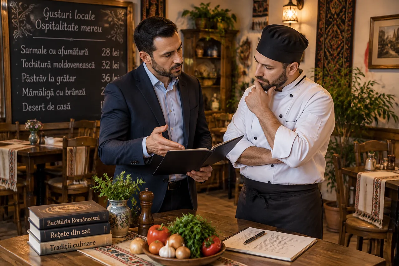 meniu de restaurant ca instrument de branding turistic
