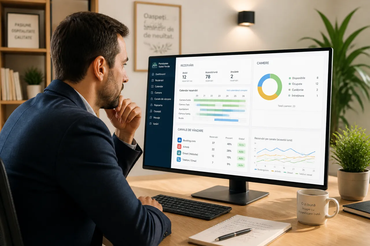 software hotelier și channel manager pentru prevenirea overbookingului
