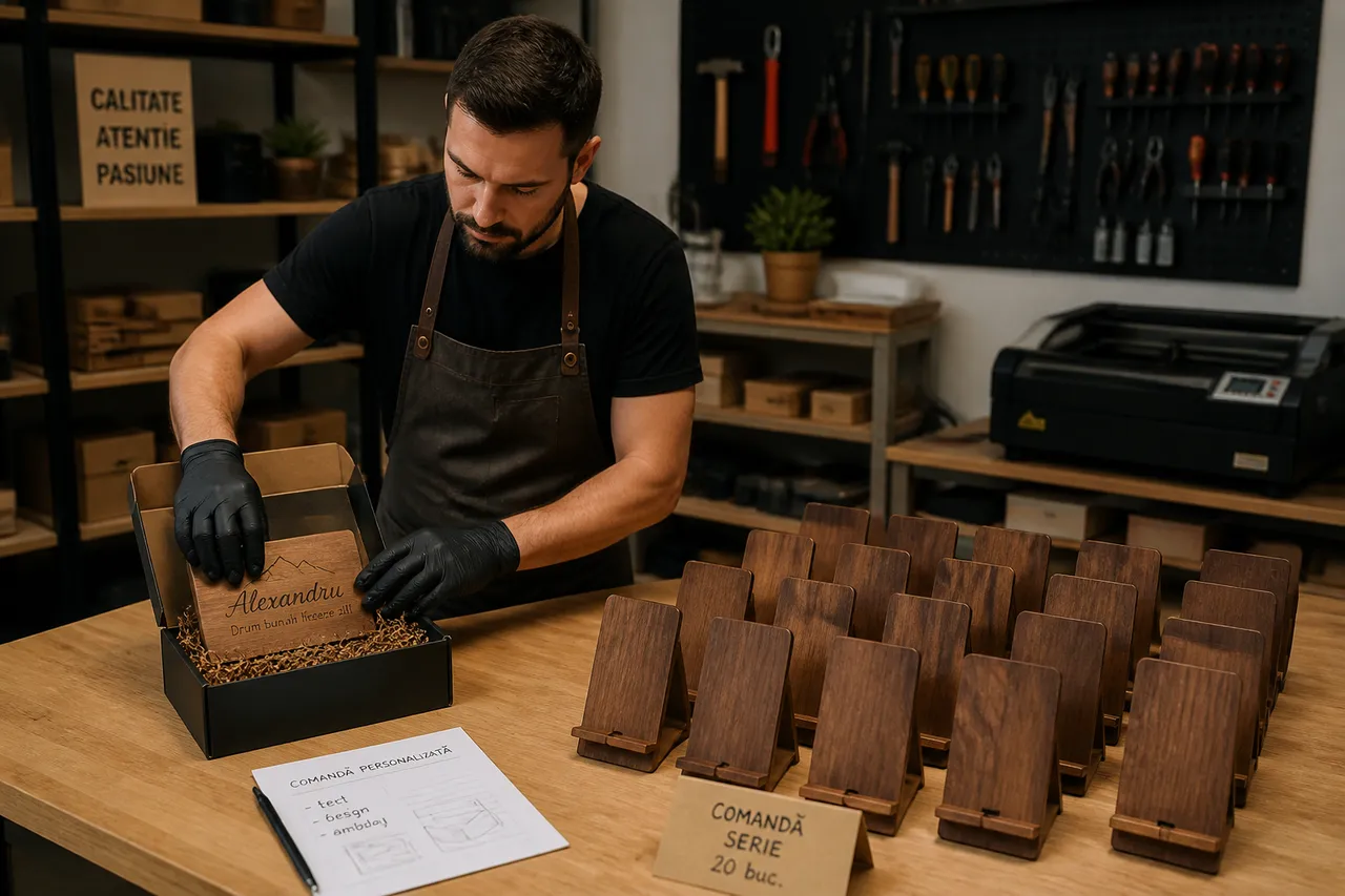 timp de producție pentru produse personalizate și marfă standardizată