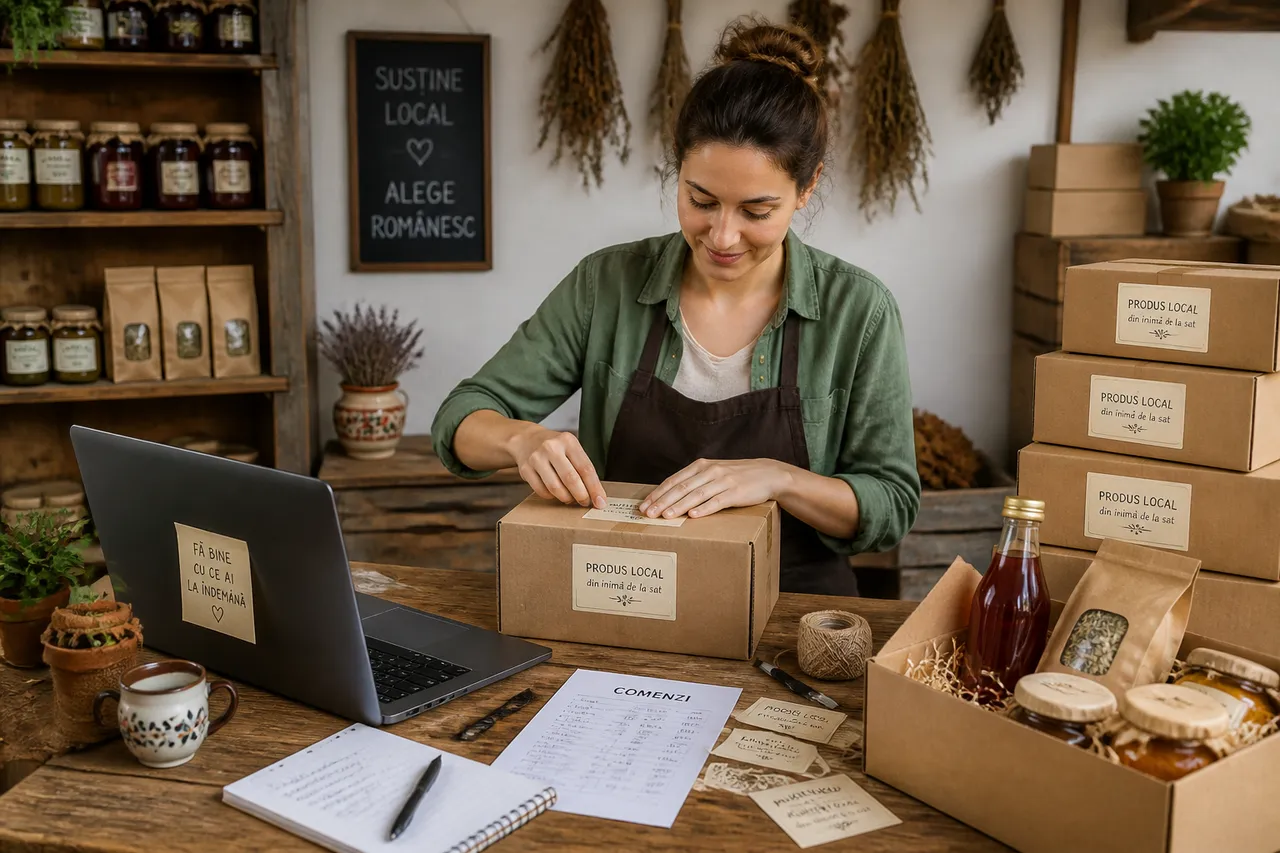 vânzarea online a produselor locale din mediul rural